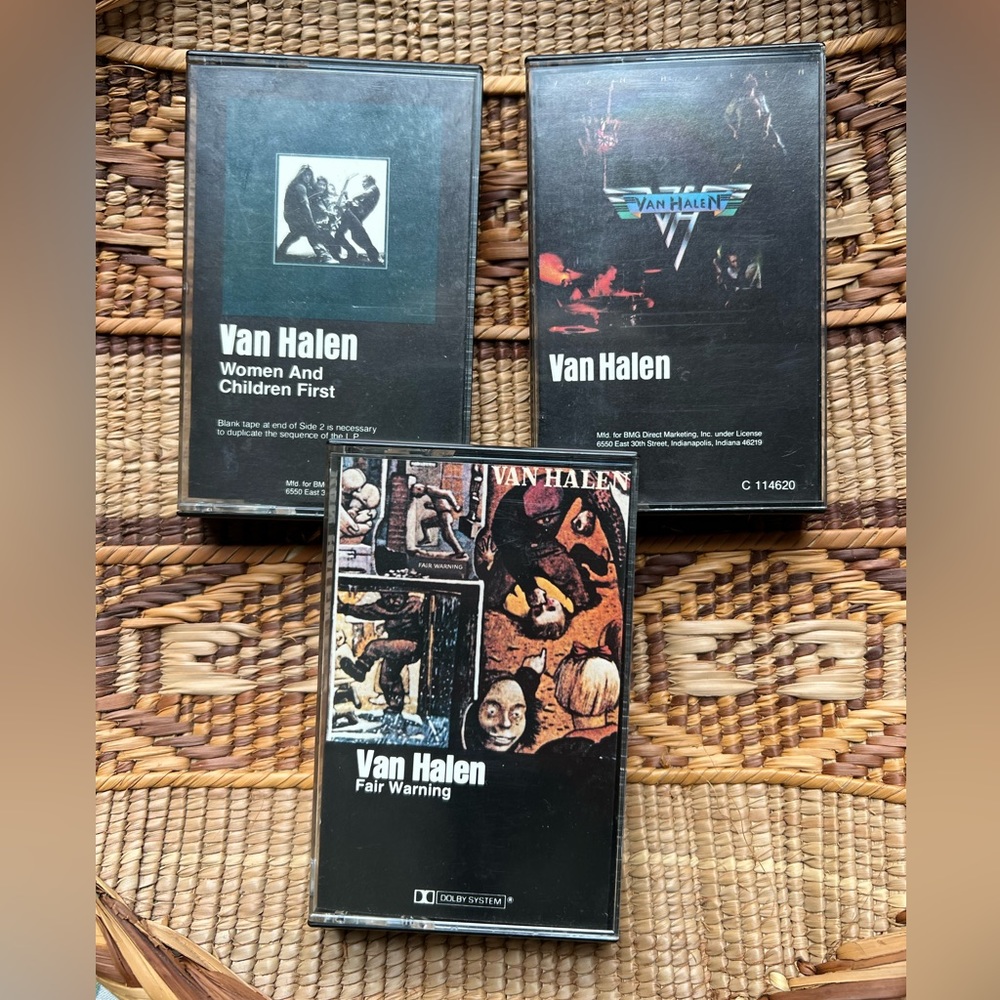 3 Van Halen Cassette Tapes